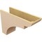 Ekena Millwork 9"W x 27"D x 18"H Classic Yorktown Rough Cedar Woodgrain TimberThane Corbel, Primed Tan CORUR09X27X18YORRCPR - alternate 4
